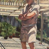 Robert Renfrow, 42"x30", lath