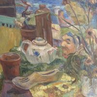 Teapot and Shoehorn, 25"x32"