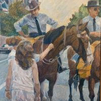 Philadelphia Mounted Police, 24"x18"