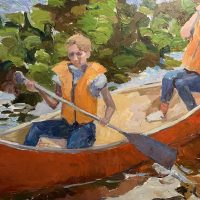 Red Canoe, 25"x35"